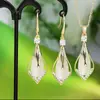 Pendientes Largos Geométricos de Rombo Collar Nuevo Estilo Caliente Personalizados Brillantes de Lujo Conmemorativos Exquisitos Regalo