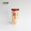 Lata Plástica Transparente Espiral Boca 85mm 900ml Embalagem de Armazenamento para Chá Aromatizado, Oleaginosas e Grãos Diversos Lata Selada Lata de Plástico Pet