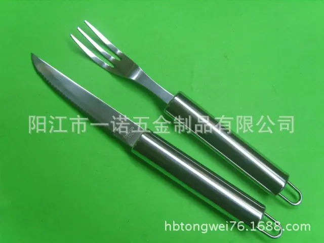 P-091A不锈钢管柄餐具刀叉大小勺,西餐刀叉