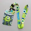 Animación de Dibujos Animados Funda Rígida para Tarjeta de Autobús de Empuje Térmico Tarjeta de Estudiante de Transferencia Térmica Tarjeta de Comida de Campus de Estudiante Lanyard de Poliéster Monstruo Grande