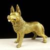 Adornos de Lobo Perro de Latón Puro Perro del Zodíaco Perro Guardián Decoración para el Hogar Artesanía Regalo Adornos Venta al por Mayor