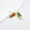 Pulseira de bênção com contas de flor borboleta dourada antiga Guochao, pulseira com contas de furo grande, colar feito à mão, acessórios DIY