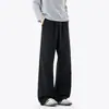 Calça esportiva casual de veludo cotelê 2026 versátil tie-dye nova calça de perna reta tendência outono masculina folgada longa