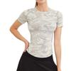 Top de Fitness para Mujer Amigable con la Piel, Ligero, con Cuello Redondo Fresco, Mangas Raglán, Camiseta Deportiva para Correr, Ajuste Ceñido, Ropa de Yoga Moderna