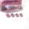 Diamante de color circón Raydean zirconia cúbica diamante rosa pálido T-19 gema suelta ICE CUT