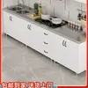 Gabinetes de Cocina, Lavabos Domésticos de Acero Inoxidable, Gabinetes para Estufa, Gabinetes de Almacenamiento de Ensamblaje Sencillo, Gabinetes Integrados de Madera Maciza para Alquiler