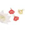 Venta al por mayor de fábrica Colgantes de Esmalte Chapados en Cobre Dorado Cabeza de Tigre Ciervo Gatito Gato Colgantes Pequeños Charms para Pulsera Collar DIY