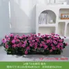Flor Artificial Flor Falsa Decoración Mampara Paisaje Planta Verde Interior y Exterior Decoración de Floricultura Rododendro de Plástico Peonía Lavanda