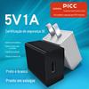 Spot direct 3C certificação 5v1a adaptador de energia usb carregador de cabeça de carregamento universal para pequenos aparelhos