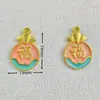Aceite Conservador de Color Dorado Antiguo con Goteo de Aceite Cloisonné Calabaza Atractora de Fortuna Colgante Auspicioso DIY Pulsera Collar