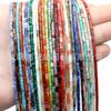 Cuentas de tubo de 4*2 mm, cuentas cilíndricas largas, accesorios para joyería, pulsera DIY, cuentas espaciadoras de tubo recto, productos semiacabados