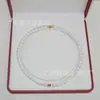 Collar de Perlas de Nácar de Cristal Azul Marino de Alta Gama, Cierre Magnético de Acero de Titanio de Moda de Lujo Ligero, Suministro en Vivo Simple Versátil