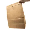 Bolsas de Papel Kraft Rusas con Cierre Autoadhesivo, Bolsas de Fondo Cuadrado para Empaque de Ropa, Entrega Express y de Grado Alimenticio, Resistentes al Aceite y al Calor