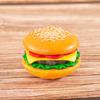 Comida de simulación de micro-paisaje comida de juego pequeños adornos llavero creativo de hamburguesa sushi decoraciones para pastel accesorios DIY