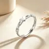 Anillo de plata pura s999 en forma de corazón para mujer, estilo nicho de alta gama, anillo para el dedo índice, nuevo accesorio de nicho de moda, joyería versátil para niñas