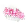 Peine para el Cabello con Flores Artificiales y Perlas Transfronterizo, Tocado de Flor de Perla de Alta Gama para Recogidos de Novia, Accesorio para el Cabello para Fotos de Viajes Festivos