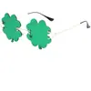 Calle. Gafas de Sol Verdes del Día de San Patricio Trébol Irlandés Trébol de Cuatro Hojas Pantalla de Lámpara Accesorios de Decoración para Fiesta de Disfraces