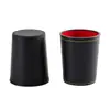 En Stock Taza de Dados Silenciosa de Cuero Decoración Dados Trompeta con Forma de Taza de Dados Artículo Promocional de Cerveza Paquete Color Cuero con Forro de Terciopelo