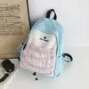 Mochila Nueva de Comercio Exterior Simple Versátil para Salir Viajes de Moda Tendencia Gran Capacidad Repelente al Agua Doble Correa para Hombro Mochila Escolar para Estudiantes