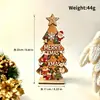 Ornamentos de Mesa Árvore de Natal de Madeira para Novo Produto Transfronteiriço Ornamentos de Boneco de Neve Velho Decorações de Natal Ornamentos de Homem de Gengibre