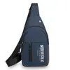 Nueva bolsa de pecho de moda para hombre, mochila cruzada de pecho casual de negocios de gran capacidad, bolsa cruzada deportiva versátil y moderna