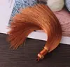 16cm de Alto Gama Flecos de Borla Puramente Hechos a Mano Accesorios para Joyería DIY Nudo Chino Cinta de Seda Artificial Círculo Borla Venta al Por Mayor