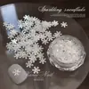 Arte de Unhas com Diamantes Triturados Brilhantes, Fio de Estrela, Glitter, Flocos de Neve Natalinos Sonhadores, Estrelas de Cinco Pontas, Borboletas, Decorações de Unhas Ultra-Finas Starburst
