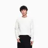 Camiseta de Manga Larga con Puntada Estructurada de Cuello en V Pequeño para Hombre LKTM 26AW Unisex Ajuste Holgado Relajado Camiseta Básica