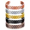 Venta Caliente Transfronteriza Europea y Americana Moda Europea y Americana Abierto Ajustable Pulsera Magnética Anillo Malla de Aleación Joyería de Mano al por Mayor
