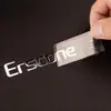 Pegatina de Etiqueta de Cristal Plateado Mate Brillante Dz con Película Desprendible y Texto, Impermeable Personalizable, Resistente al Calor, Resistente al Desgaste, Pegatina de Transferencia UV