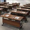 Mesa de Bar Mesa de Entrenamiento Plegable y Sillas con Ruedas Empalme Desmontable Mesa abatible Empalme para Múltiples Personas Mesa de Negociación Mesa para el Personal