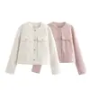 ZAZA manga larga comercio exterior 51882026 elegante cuello redondo básico versátil chaqueta de otoño al por mayor serie 170