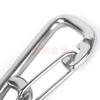 Gancho de acero inoxidable 304 con hebilla de resorte, gancho de escalada simple, hebilla de cadena para perro 201, gancho de seguridad para colgar rápidamente sin cable