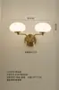 Candelabro color crema estilo francés, luz principal para sala de estar Bauhaus, lámpara de vidrio perlado de alta gama, accesorio de iluminación Nuevo Zhongshan