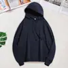 Sudadera con capucha personalizada 380g Felpa gruesa Hombro caído Estilo holgado Estampada Pulóver para hombre y mujer Talla grande
