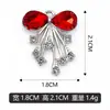 Dije de pulsera o collar con lazo de diamante chapado en oro K blanco, accesorios de dijes se pueden mezclar en lotes, venta directa del fabricante, transfronterizo