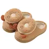 Zapatillas de Algodón Dulce con Diseño de Donut para Mujer 2026 Nuevo Otoño/Invierno para Interiores Hogar Antideslizantes Con Felpa Caliente Zapatos de Algodón para Pareja Mujer