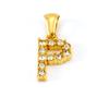 Joyería de Colgante con Alfabeto de 26 Letras de Moda Europea y Americana Transfronteriza con Incrustaciones de Circonita Blanca, Estilo de Nicho, Venta al por Mayor