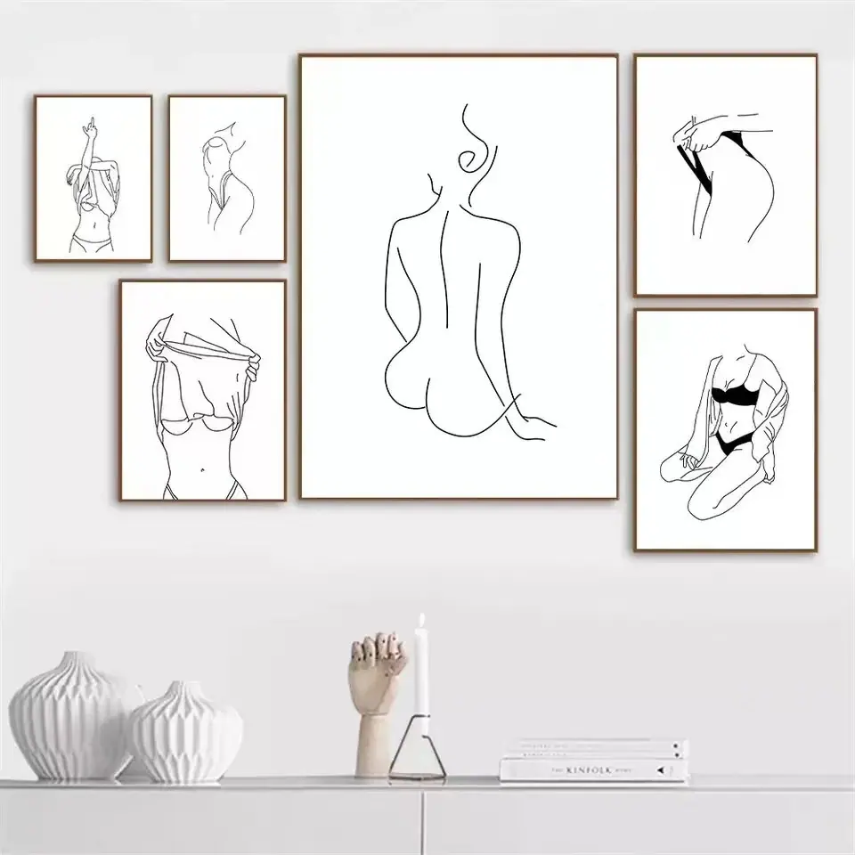 Modern-Abstract-Art-Figure-Lin