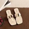 Zapatillas de Media Punta Cerradas Resistentes al Desgaste de Estilo Francés, Suela Suave, Ligeras para Uso en Exteriores, Chanclas Nuevas, Zapatos Planos 'Brisa Nocturna' para Mujer, 2026