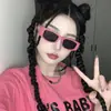 Gafas de Sol Rosas con Letras Estilo Americano, Protección Solar, Gafas de Sol Anti-UV, Gafas de Sol Estilo Callejero Chica Popular de Internet, Envío Gratis D