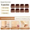 Capas de Pés de Cadeira Silenciosas Transfronteiriças, Capas Espessadas para Pés de Mesa e Banquetas, Almofadas de Pé Antirruído, Capas de Pés de Mesa, Capas de Proteção para Pés de Móveis