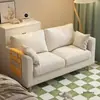 Sofá para Apartamentos Pequeños, Estilo Moderno Minimalista Nórdico, Adecuado para Habitaciones de Alquiler, Sofá de Tela Doble o Triple Sencillo y Moderno para Sala de Estar