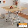 Mesa Plegable para Uso Doméstico, Mesa de Comedor Sencilla, Mesa Redonda para Sala de Estar, Puesto Portátil para Exteriores, Sencillo y Lujoso