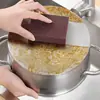 Esponja de diamante para uso en la cocina, una herramienta mágica para fregar ollas, elimina la suciedad negra y el óxido de las ollas de acero inoxidable, esponja mágica de nano doble cara