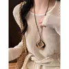 Nuevo Collar Colgante de Fruta Natural Estilo Étnico Estilo Chino para Mujer 2026 Nuevo Accesorio Decorativo para Clavícula de Nicho