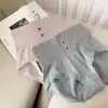 Bragas para mujer de tiro alto con control de abdomen, entrepierna de algodón puro, transpirables, sin costuras, estilo floral lindo de chica japonesa
