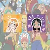 Imán de Refrigerador de Acrílico One Piece Dibujo Animado Anime Lindo Periférico Periférico Personalizado Luffy Zoro Imán de Refrigerador