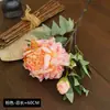 Pintura a óleo de flor de peônia simulada borda de coque simulação Flor decoração de casa adereços de fotografia de casamento flor artificial flor falsa atacado