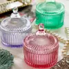 Frasco de Almacenamiento Color Caramelo Retro Hongyu Yurta de Vidrio Interior Ins Vela Frasco de Aromaterapia con Logotipo Personalizable